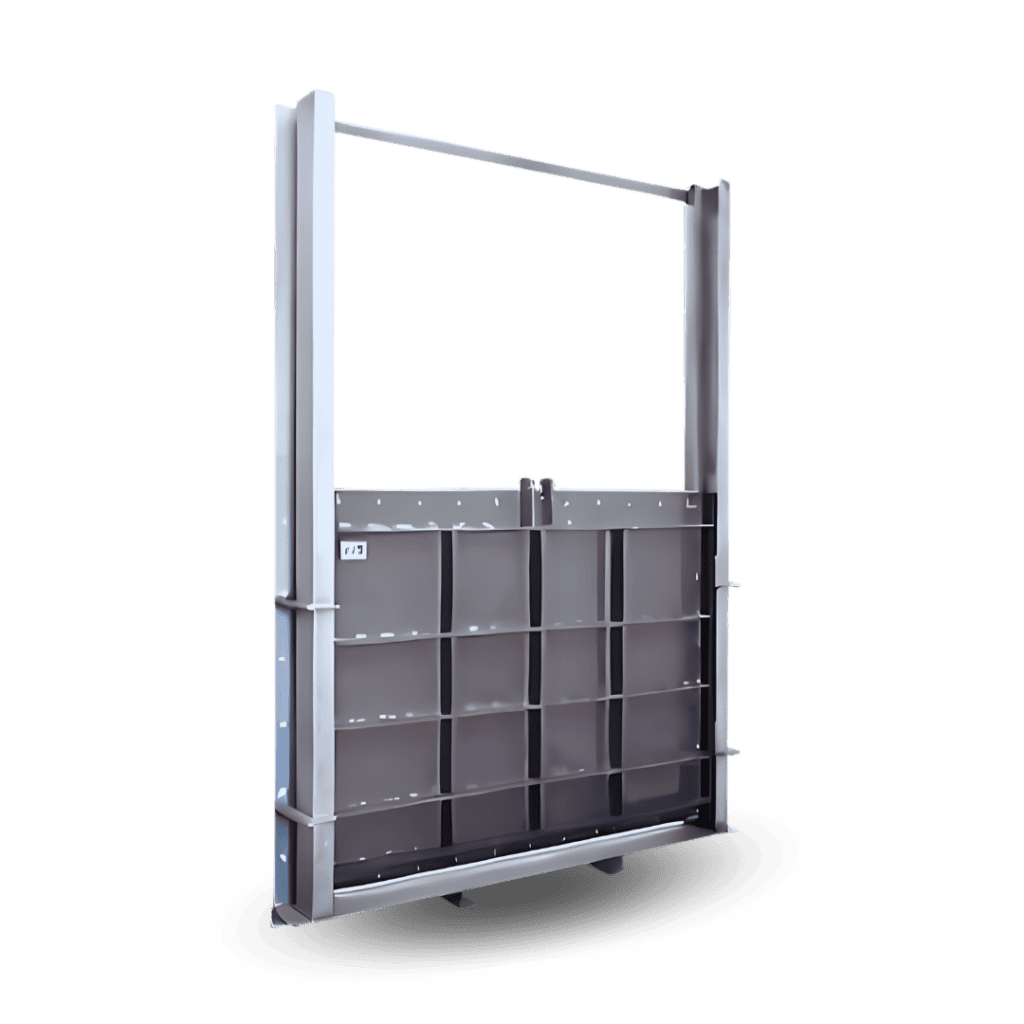 Compuerta hidráulica industrial para control de agua
